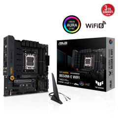 ASUS TUF GAMING B650M-E WIFI, 4xDDR5, 2x M.2, HDMI, DP, Type-C, Wi-Fi 6, Bluetooth v5.2, AM5 Soket GAMING Anakart