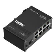 TELTONİKA TSW040 8 PORT 10/100 8 PORT POE 240 WATT YONETILEMEZ ENDÜSTRİYEL SWITCH