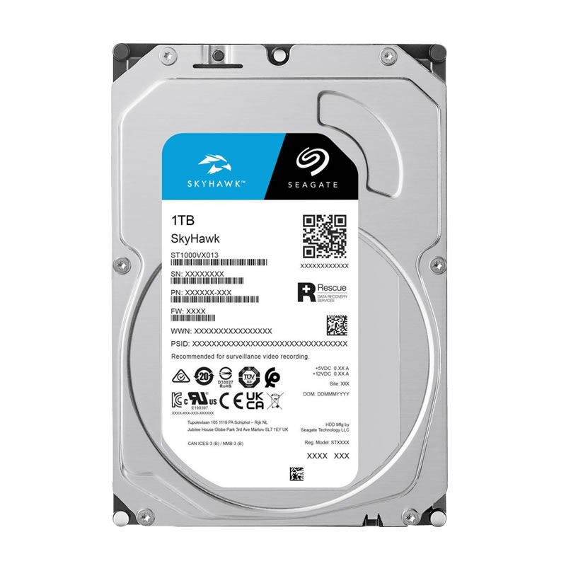 SEAGATE SKYHAWK 1TB 5900RPM 64MB SATA3 ST1000VX013 7/24 HARDDİSK