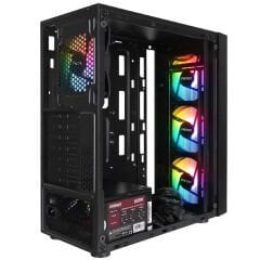 Everest FACED V5 Mesh 600W RGB Siyah Gaming Kasa