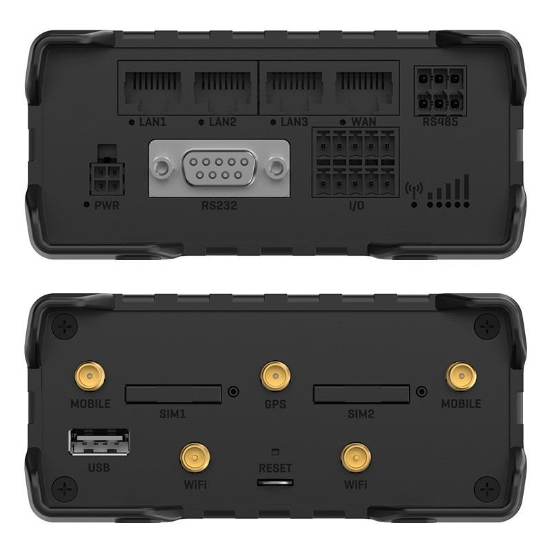 TELTONİKA RUT906 150MBPS 4 PORT 3XLAN/1XWAN RS232, RS485 2 ANTEN 802.11b/g/n (Wi-Fi 4) 4G LTE INDOOR 2 X SIM YUVASI ENDÜ