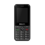 PHILIPS Xenium E6500, 128Mb, Siyah, 48Mb Ram, 2,4inc Ekran, Arka Kamera, 4G Çift Sim Desteği, FM Radyo, 1700mAh Pil, El Feneri, Türkiye KVK Garantili