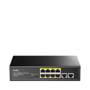 CUDY FS1010PG 10 Port Mbit 8 Port PoE+ 120W 2xGbit Uplink Desktop Yönetilemez Metal Kasa Switch