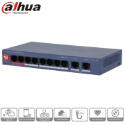 DAHUA CS4010-8ET2GT-110 8 Port, Megabit, PoE 110W, 2 Port Uplink, Cloud Yönetilebilir, Switch