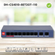 DAHUA CS4010-8ET2GT-110 8 Port, Megabit, PoE 110W, 2 Port Uplink, Cloud Yönetilebilir, Switch