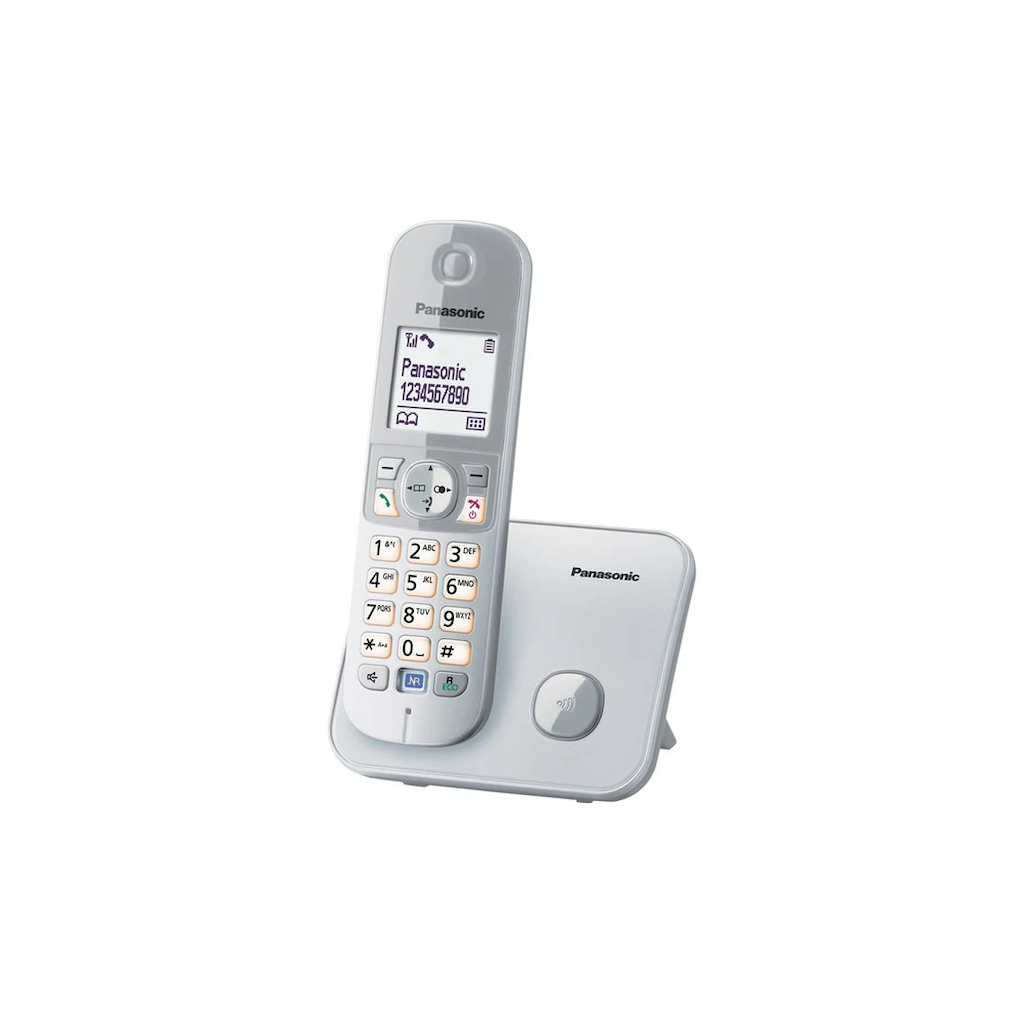 PANASONIC KX-TG6811 TELSİZ TELEFON (Gri) 18 Saat Konuşma, 170 Saat Bekleme, 120 Kişilik Rehber