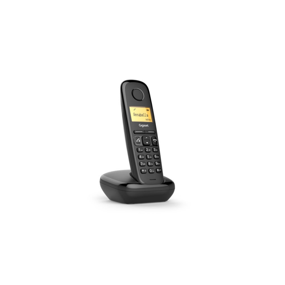 GIGASET A270, Dect Telefon, Siyah, 18 Saat Konuşma, 200 Saat Bekleme, 80 Kişilik Rehber