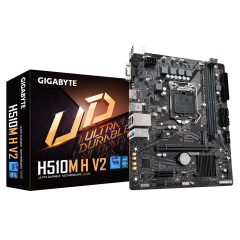 GIGABYTE H510M H V2, rev.1.0, 3200Mhz, 2xDDR4, M.2, D-SUB, HDMI, 10-11.Nesil, LGA1200 Soket, Anakart