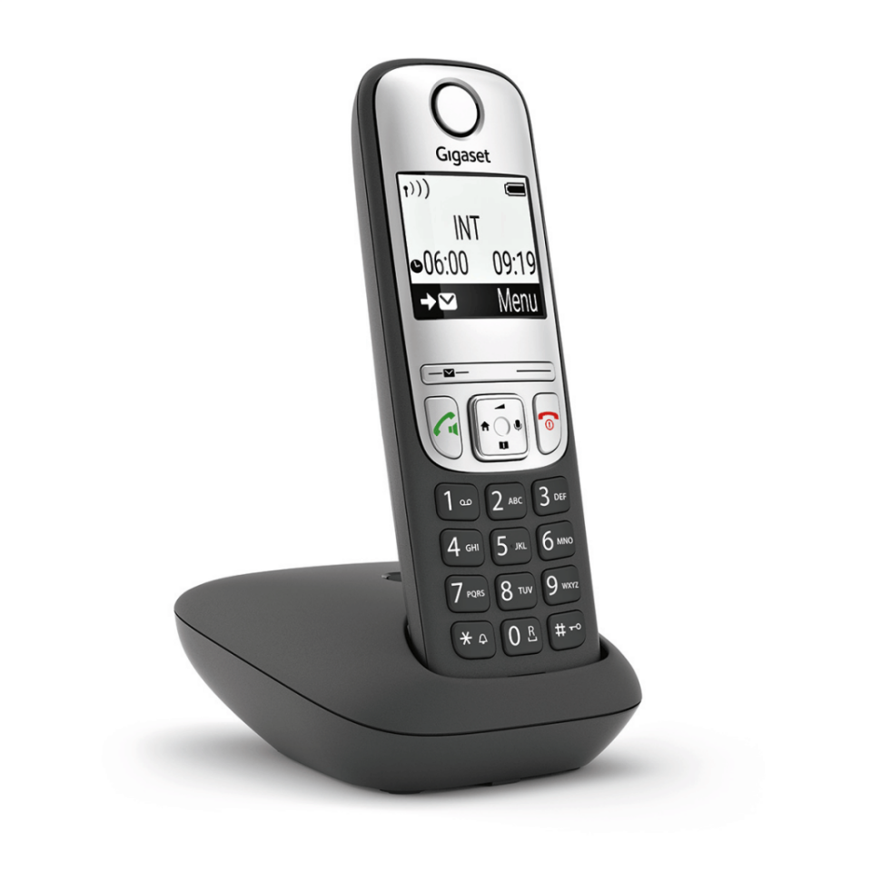 GIGASET A690, Dect Telefon, Siyah, 14 Saat Konuşma, 180 Saat Bekleme, 100 Kişilik Rehber