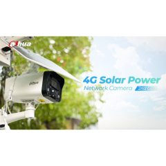 DAHUA IPC-HFW2441DG-4G-SP-B-MAX  4Mpix, 3,6mm   Lens, H265+, 30Mt Gece Görüşü, Dahili Mikrofon, IP67,  Solar(Güneş Enerjili) IP Kamera