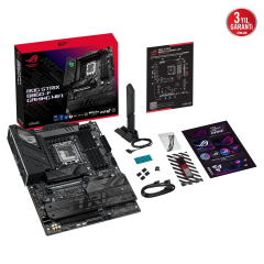 ASUS ROG STRIX B860-F GAMING WIFI, 4xDDR5, 4xM.2, HDMI, DP, Type-C, Wi-Fi 7, Bluetooth v5.4, Intel Core Ultra CPU(Seri 2), LGA1851 Soket, Gaming Anakart