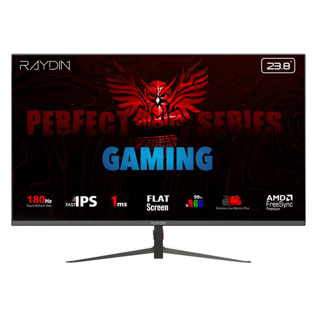 RAYDIN MM24DFI-180HZ, 23.8", 1ms, 180Hz, Full HD, HDMI, DP, IPS LED, Flat, Frameless, FreeSync Gaming Monitör