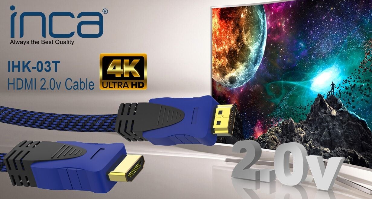 INCA IHK-03T 3 Mt 2.0V 4K& 2K & FULL HD HDMI Kablo