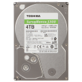 TOSHIBA S300, HDWT840UZSVA, 3.5", 4TB, 256Mb 5400 Rpm, 7/24 Güvenlik HDD