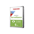 TOSHIBA S300, HDWT860UZSVA, 3.5", 6TB, 256Mb 5400 Rpm, 7/24 Güvenlik HDD