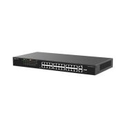 RUIJIE REYEE RG-ES126FGS-LP 24 PORT 10/100 + 2X RJ45 /1X1GB SFP UPLINK COMBO 180W POE RACKMOUNT SWITCH