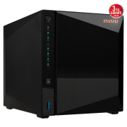 ASUSTOR AS3304T V2, 2Gb DDR4 Ram, 4 Yuvalı (4x20TB Destek), 1x2.5GbE Network, 3xUSB 3.2, Tower NAS (Yedekleme) Cihazı