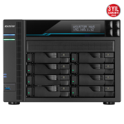 ASUSTOR AS6508T, 8Gb DDR4 Ram, 8 Yuvalı (8x22TB Destek), 2xM.2 NVMe PCI-e, 2x10GbE, 2x2.5GbE Network, 2xUSB 3.2, Tower NAS (Yedekleme) Cihazı