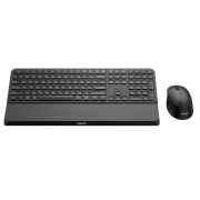 PHILIPS SPT6607B, Siyah, Türkçe Q, 2.4Ghz ve Bluetooth Kablosuz, Bilek Destekli, Multimedya Klavye Mouse Set