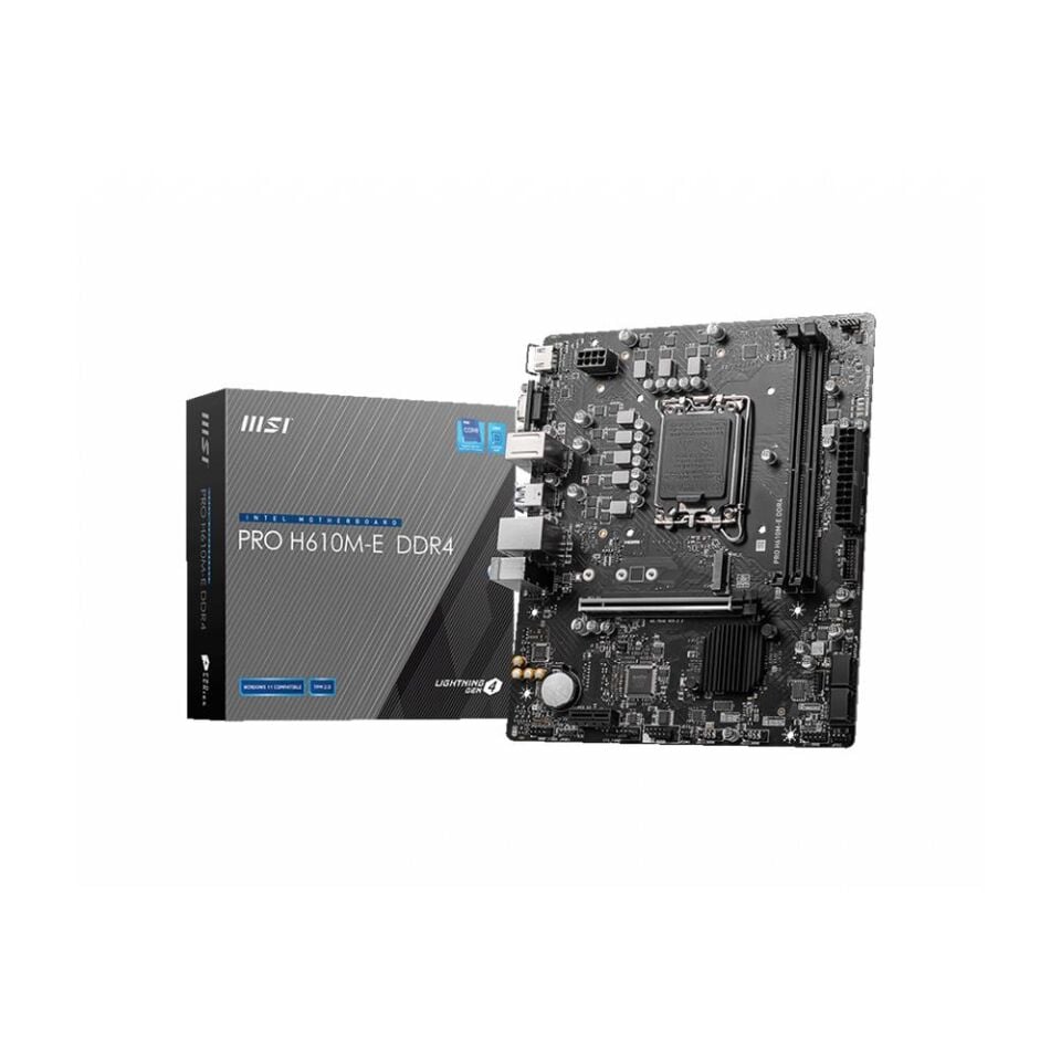 MSI PRO H610M-E 2xDDR4 VGA/HDMI 1xM.2 1xGLAN 1700P ANAKART