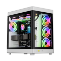 GAMDIAS NESO P1, 850W, 80+Bronze, Tempered Glass, Type-C, ATX, White Edition, Akvaryum Tipi, GAMING KASA