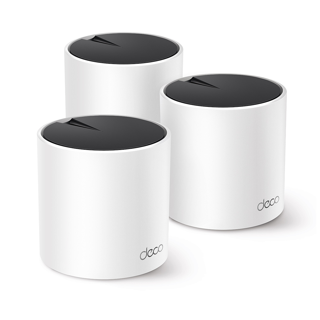 TP-LINK DECO-X55, AX3000, Üçlü Mesh, 3000Mbps, Dual Band, WiFi6, 3Port Gigabit Lan, 600m2 Çekim Alanı, Router, Geniş Alan İnternet Ağı Sağlayıcısı