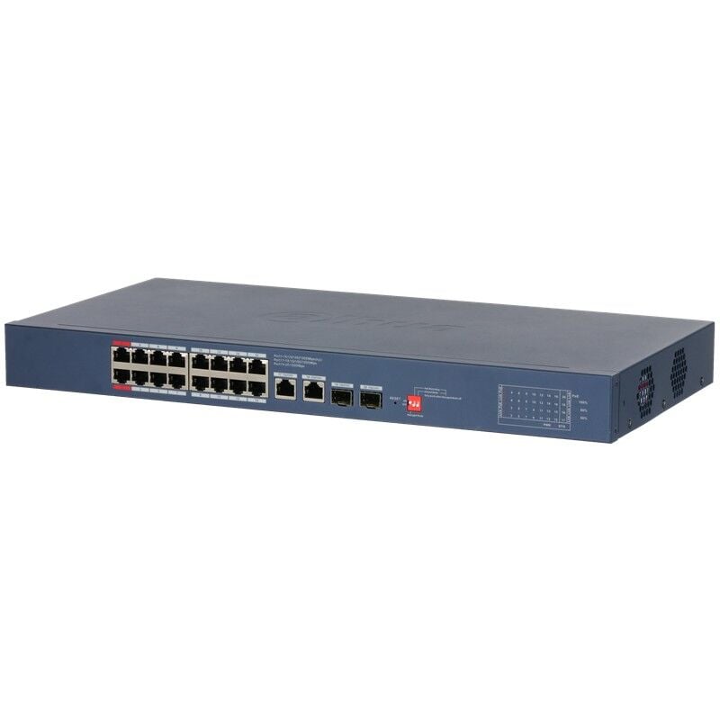 DAHUA CS4220-16GT-240 16 PORT GIGABIT + 2XGB RJ45/2XGB SFP UPLINK CLOUD YÖNETİLEBİLİR 240W POE RACKMOUNT SWITCH