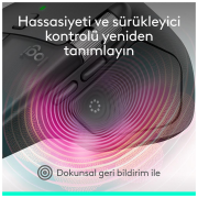 LOGITECH 910-007562, MX MASTER 4, Siyah, Bluetooth, 8000dpi, Lazer, 8 Tuşlu, USB-C den şarj edilebilir, Mouse