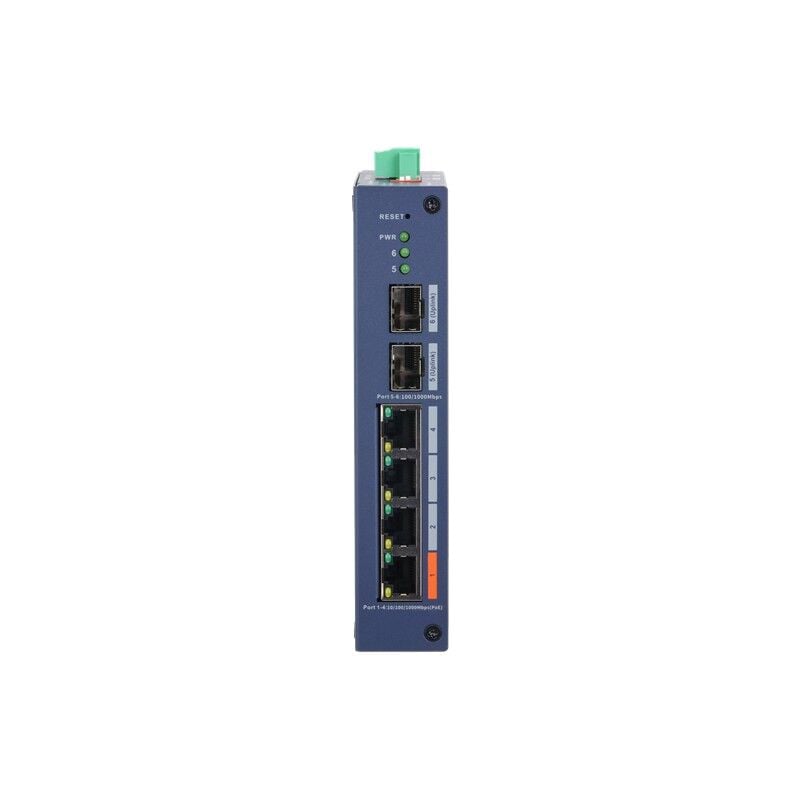 DAHUA CHS4206-4GT-60 4 PORT GIGABIT+2 PORT PORT SFP UPLINK CLOUD YÖNETİLEBİLİR 60W POE ENDÜSTRİYEL SWITCH
