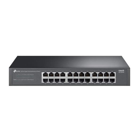TP-LINK LS1024G 24 Port Gbit Rackmount Yönetilemez Çelik Kasa Switch