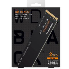 WD Black SN850X, WDS200T2X0E, 2TB, 7300/6600, Gen4, NVMe PCIe M.2 2280,  SSD