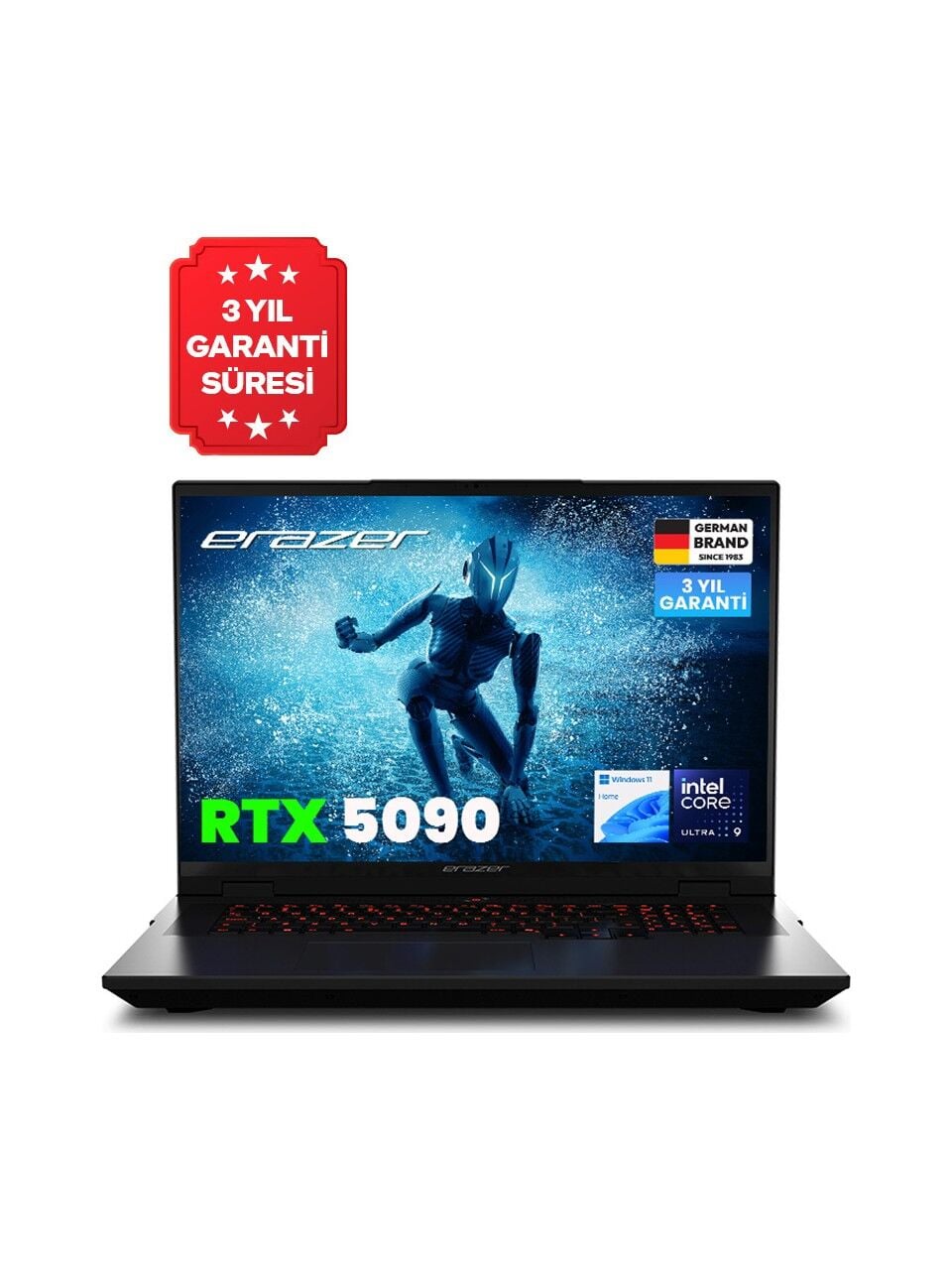 ERAZER Beast 18 X1 MD62746 Ultra 9-275HX 32GB 2TB SSD 8gb RTX5070Ti 18'' DOS Notebook