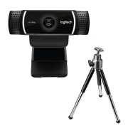 LOGITECH 960-001088, C922, PRO Strem 1080p/30 fps, Otomatik Işık Düzeltimi, Dahili Çift Mikrofonlu, Full HD, Webcam