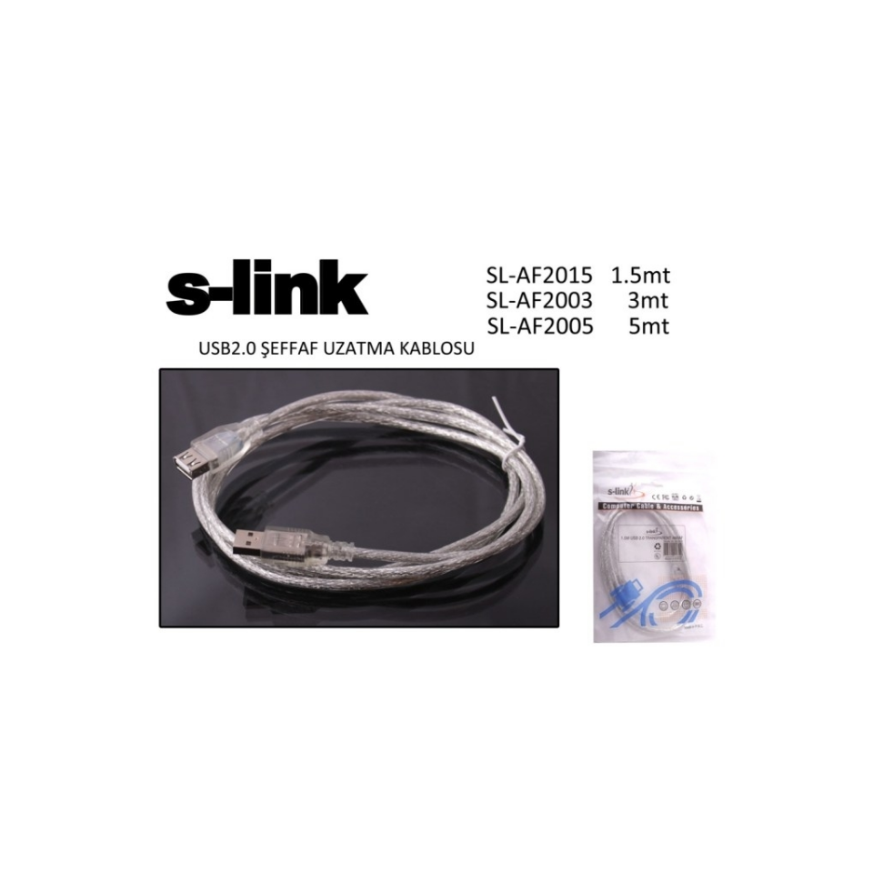 S-LINK SL-AF2003 USB Uzatma Kablosu 3Metre