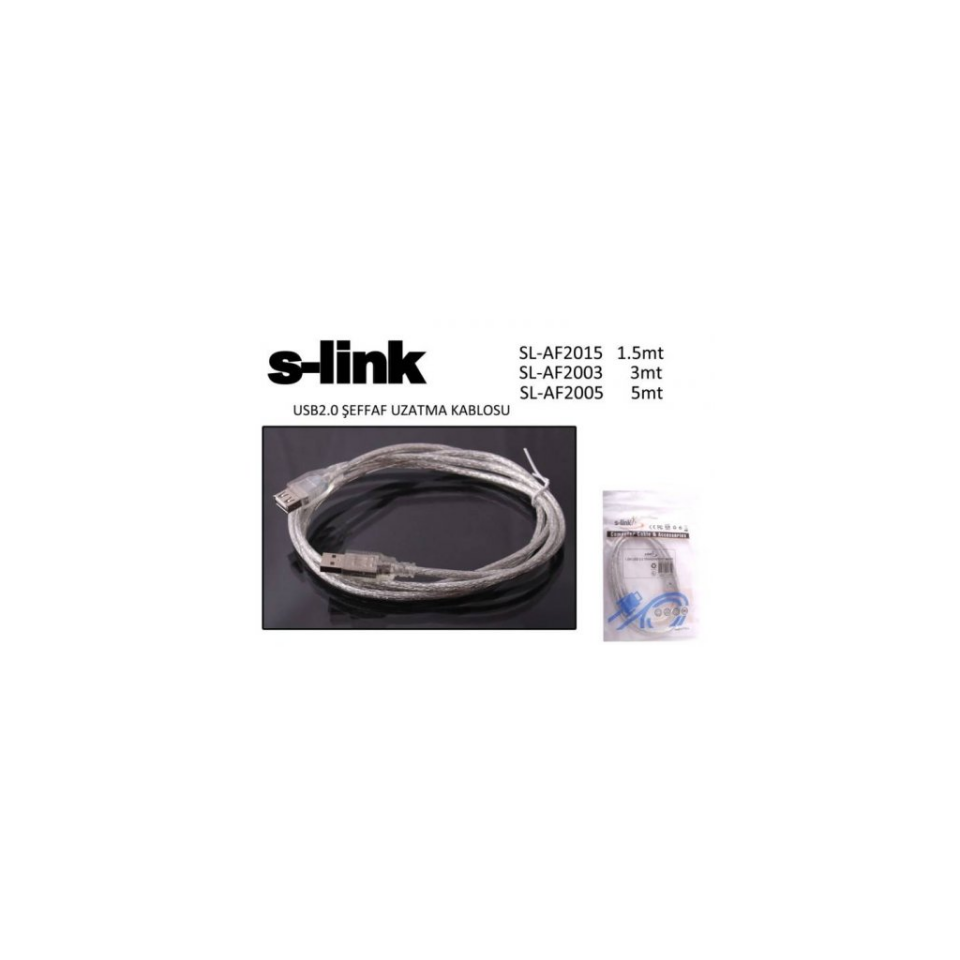 S-Link SL-AF2005 USB Uzatma Kablosu , 5 metre