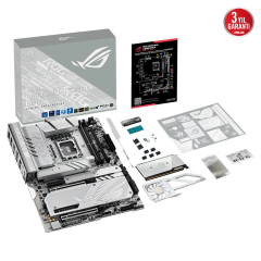 ASUS ROG MAXIMUS Z890 APEX, 9000MHz, 2xDDR5,  6x M.2, 2xThunderbolt, 4xType-C, Wi-Fi 7, Bluetooth 5.4, Intel Core Ultra CPU(Seri 2), LGA1851 Soket, Gaming Anakart