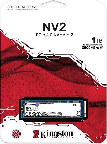 KINGSTON SNV2S/1000G NV2 M.2 1TB (3500/2100MB/s) PCIe + NVMe SSD Disk (22x80MM)