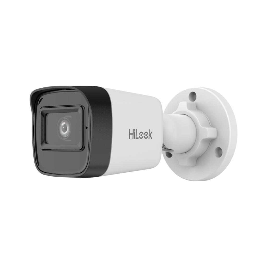 HILOOK IPC-B141HE-UC, 4Mpix, 2.8mm Lens, H265+, 20Mt Gece Görüşü, PoE, Dahili Mikrofon, Bullet, IP Kamera
