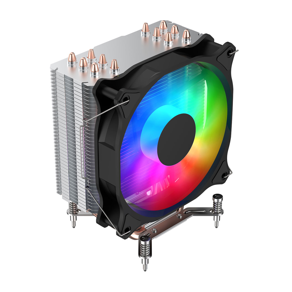 FSP NC5, ARGB, 120mm, CPU, Kule Tipi Hava Soğutma, Sessiz Çalışma, Doğrudan Temas Tasarımlı 6 adet Bakır Isı Borusu, (AMD AM4-AM5 ve INTEL Tüm işlemciler ile uyumlu)