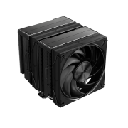 SAMA A60B, Black, 2x120mm MONO Fan, Kule Tipi Hava Soğutma, 6 adet Gelişmiş Siyah Kaplamalı Bakır Isı Borusu, CPU Fan (AMD ve INTEL Tüm işlemciler ile uyumlu)