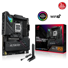 ASUS ROG STRIX B850-F GAMING WIFI, 4xDDR5, 4x M2, HDMI, DP, 2xType-C, Wi-Fi 7, Bluetooth v5.4, AM5 Soket GAMING Anakart