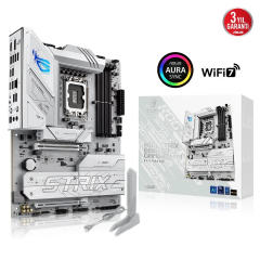 ASUS ROG STRIX B860-A GAMING WIFI, 4xDDR5, 4xM.2, HDMI, DP, Type-C, Wi-Fi 7, Bluetooth v5.4, Intel Core Ultra CPU(Seri 2), LGA1851 Soket, Gaming Anakart