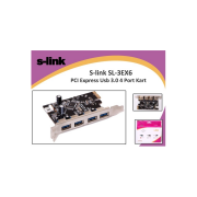 S-LINK SL-3EX6 PCI Express TO USB 3.0  x4 Port Kart
