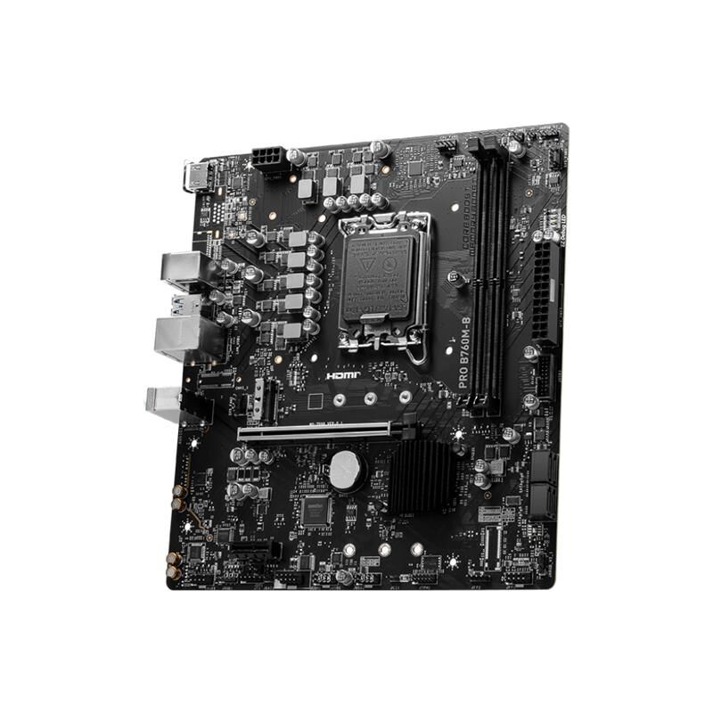 MSI PRO B760M-B DDR4 4800MHZ 1XHDMI 1XM.2 USB 3.2 MATX 1700P (12. / 13. VE 14. NESİL İŞLEMCİ UYUMLU)