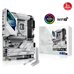 ASUS ROG STRIX Z890-A GAMING WIFI, 9066MHz OC, 4xDDR5, 5x M.2, HDMI, DP, 2xThunderbolt, 2xType-C, Wi-Fi 7, Bluetooth 5.4, Intel Core Ultra CPU(Seri 2), LGA1851 Soket, Gaming Anakart