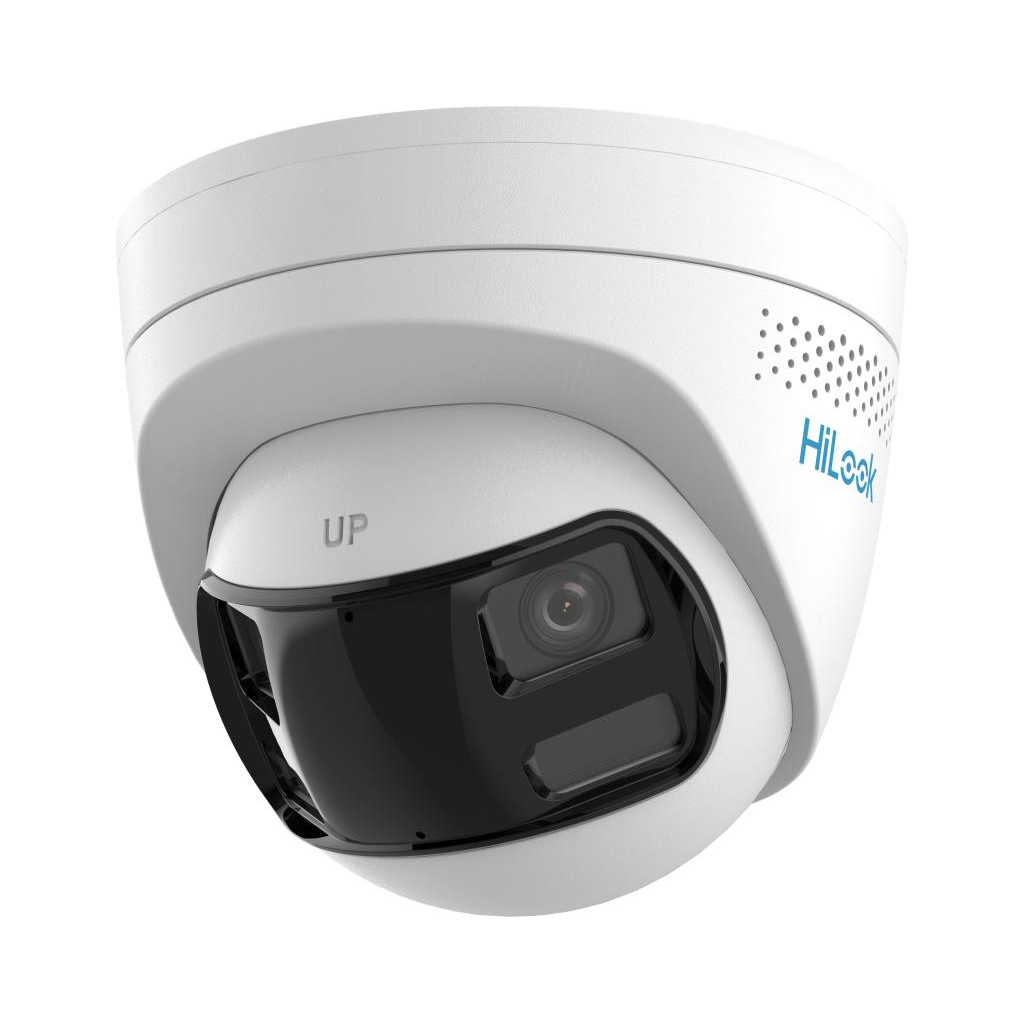 HILOOK IPC-T269HAD-LUF/SL, 6Mpix,2,8mm Dual  Lens, H265+, Dual Light, 30Mt Gece Görüşü, Dahili Mikrofon, PoE, IP67, Dome, IP Kamera
