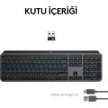 LOGITECH MX KEYS KABLOSUZ KURUMSAL SİYAH 920-010254 KLAVYE