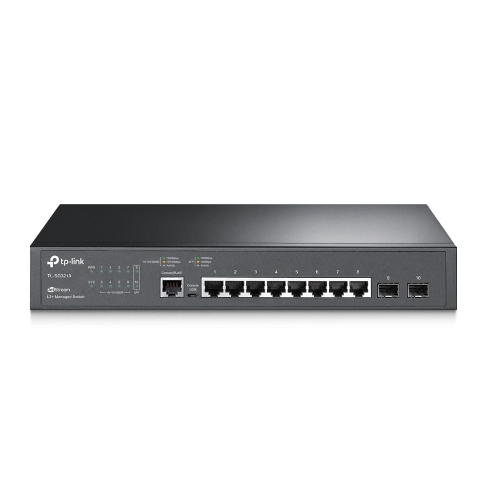 TP-LINK OMADA TL-SG3210 8 PORT 10/100/1000 2xSFP YONETILEBILIR RACK MOUNT SWITCH