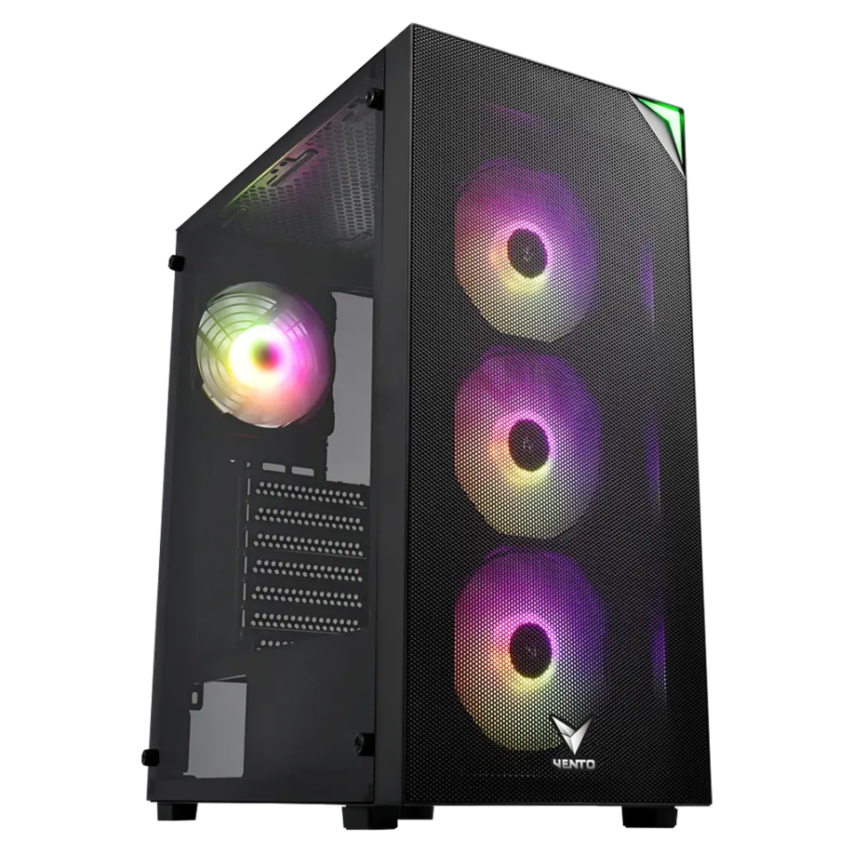VENTO VG4200S, 850W, 80 Plus, Siyah, Temperli Cam, RGB, ATX, Tower, GAMING KASA