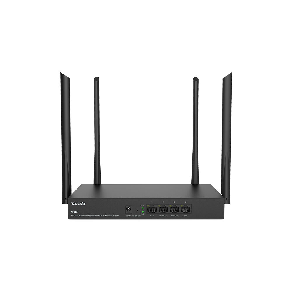 Anten Router TENDA W18E AC1200 4 PORT GIGABIT 4 ANTEN DUALBAND HOTSPOT ROUTER en ...